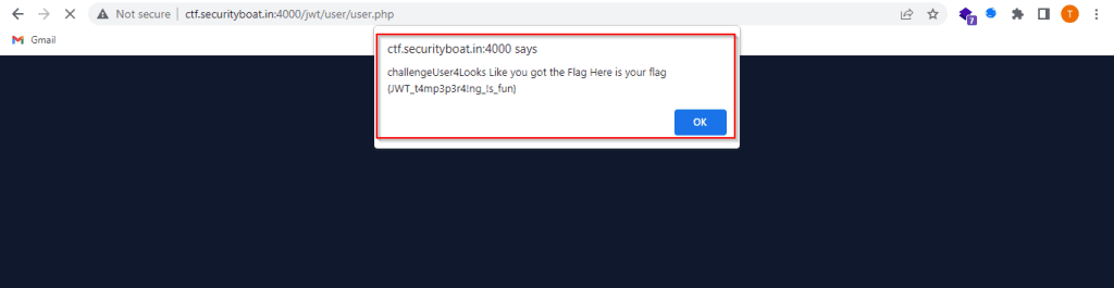 JWT flag