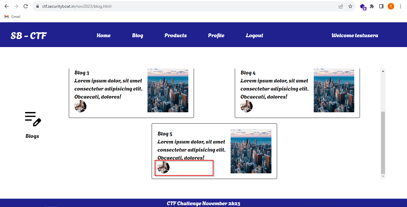 CSRF Blog module