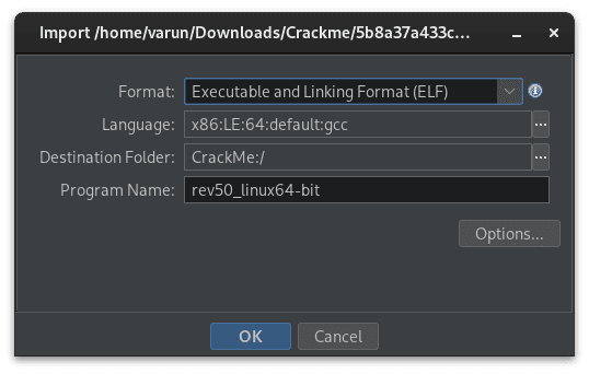  File information and format selection