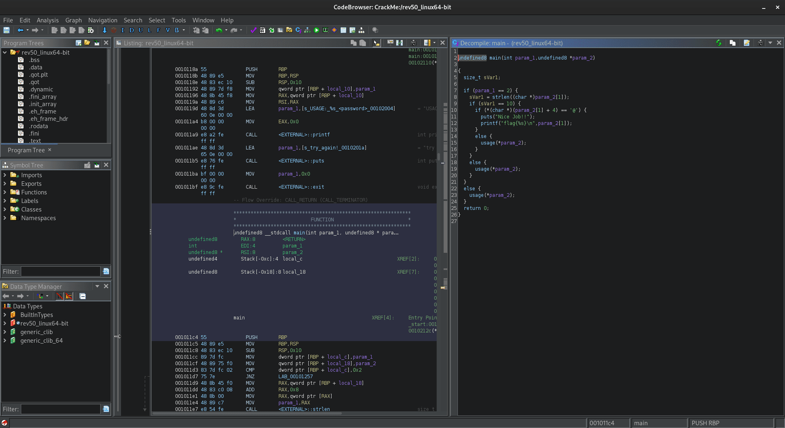 Executable code browser window