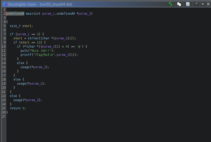 Decompiled code