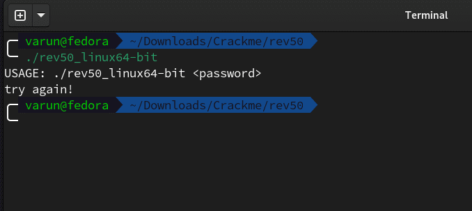 rev50_linux64-bit execution output